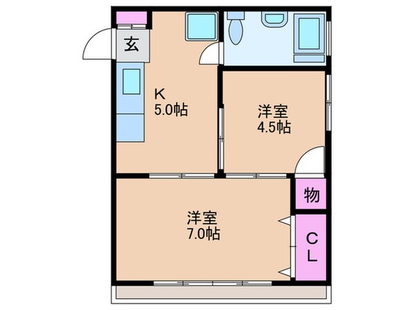 日東ビルの物件間取画像